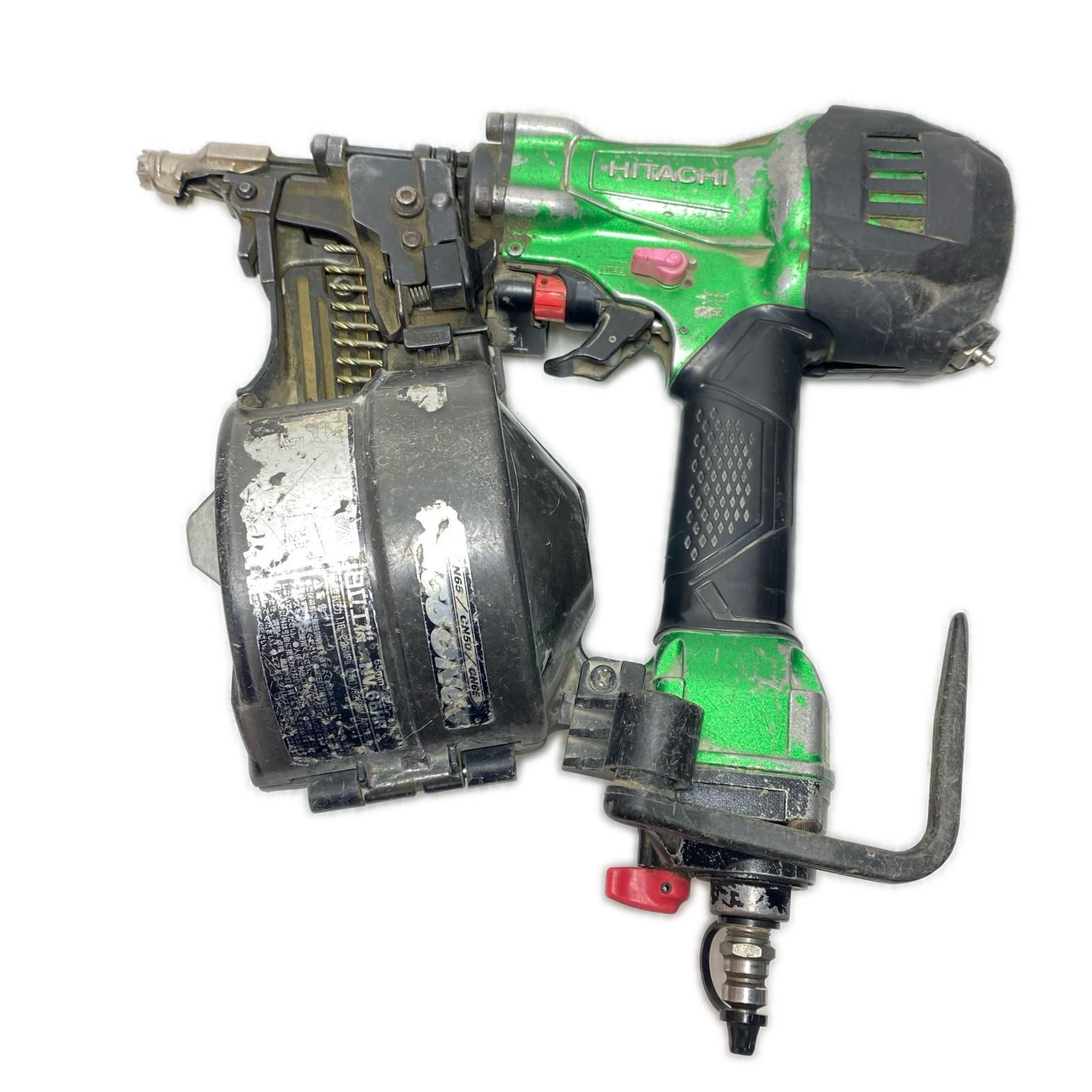 HITACHI 日立 エア釘打ち 高圧 65mm NV65HR グリーン
