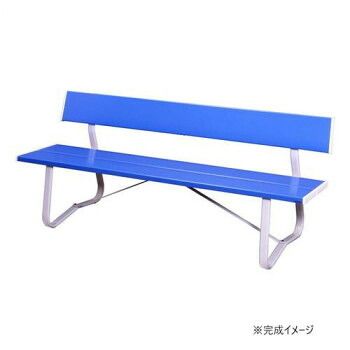ベンチ LW-EM 1800背付き ブルー+ホワイト 2410210 56,778円