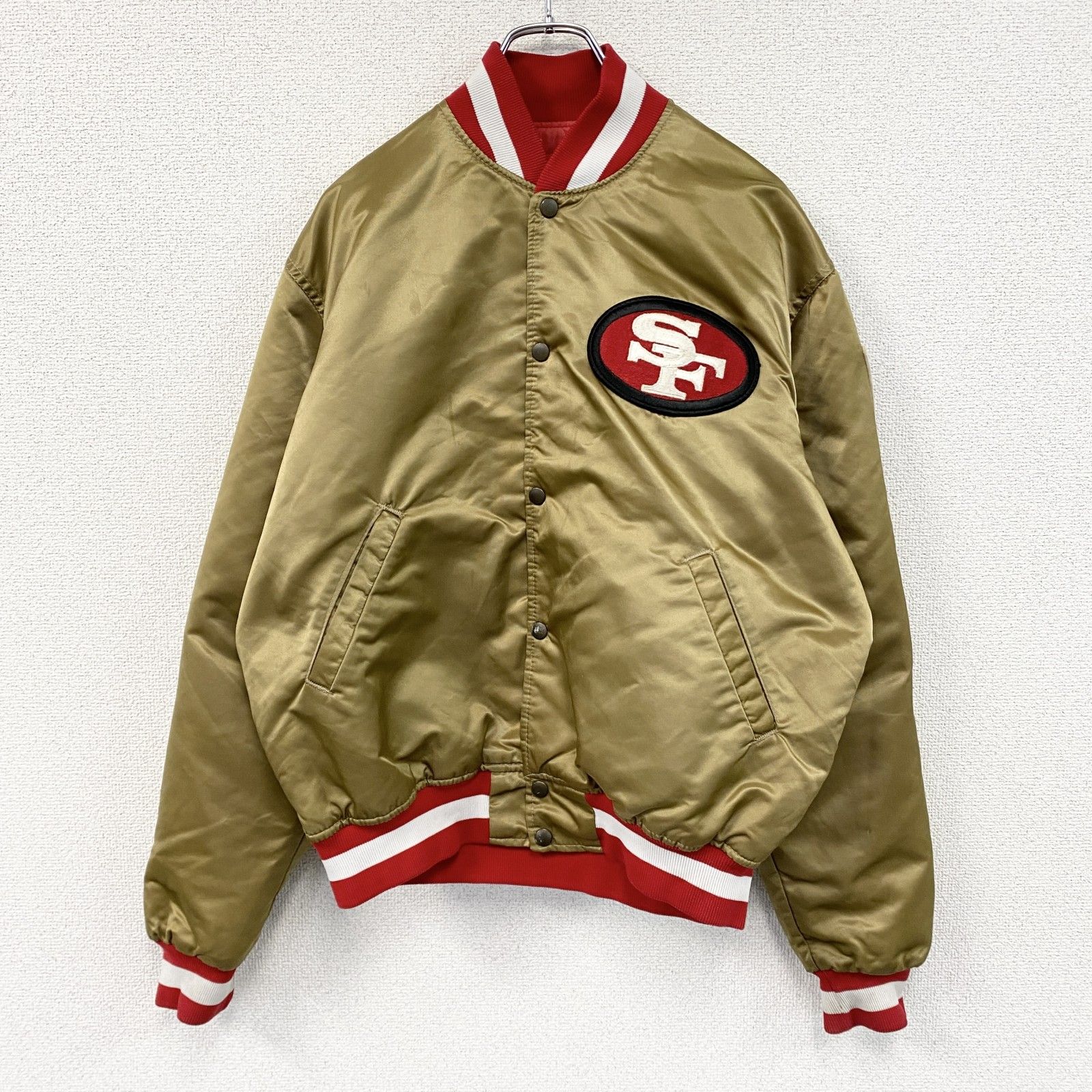 STARTER スターター NFL San Francisco 49ers ナイロンスタジャン 金色