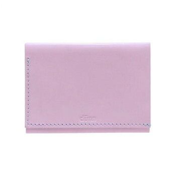 国産レザー デュン dunn 3wings wallet 手のひらサイズの三つ折財布 ライラック DTW04 6,607円