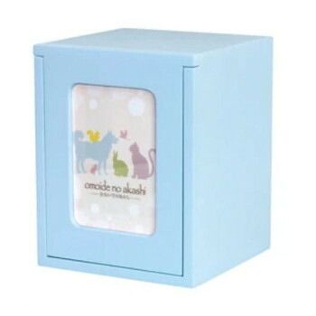 ペット仏壇 手元供養 メモリアルBOX E ライトブルー H19cm 060895