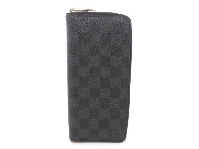LOUIS VUITTON ルイ・ヴィトン ジッピーウォレット・ヴェルティカル N63095 長財布 ダミエ・グラフィット【中古】【473】