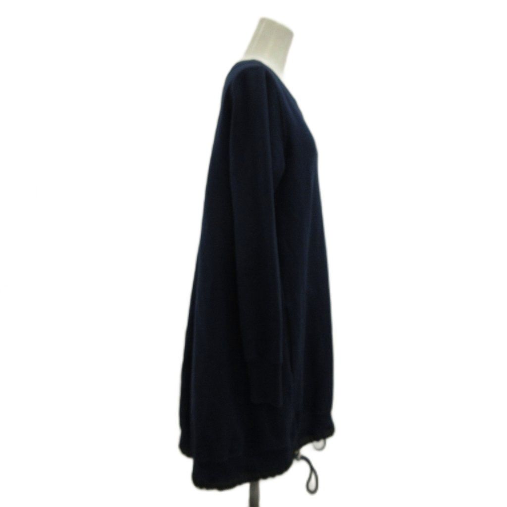 サカイラック sacai luck ドローコード付きスウェット チュニック 2 紺