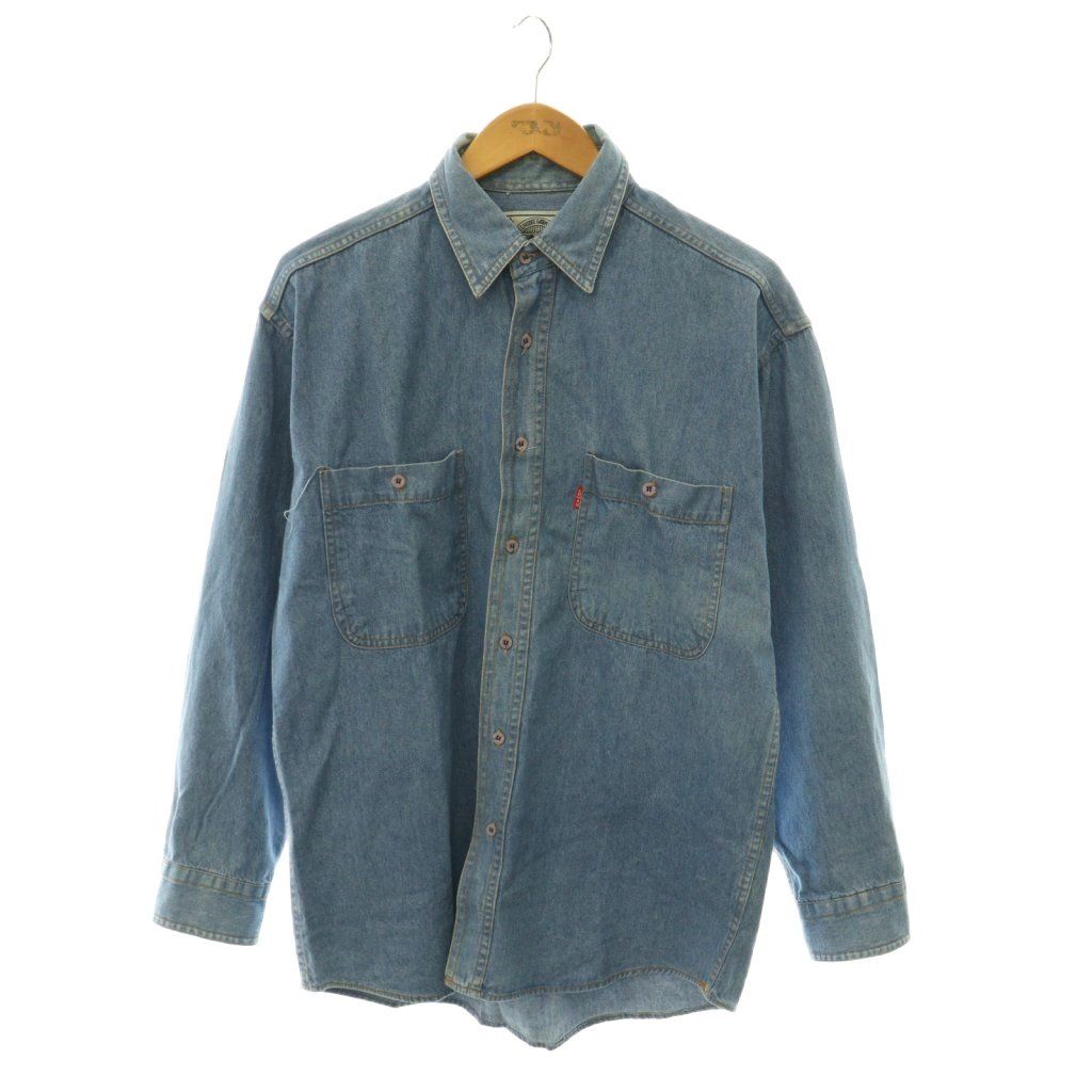 リーバイス Levi´s GUARANTEED デニムシャツ 長袖 コットン L 青 