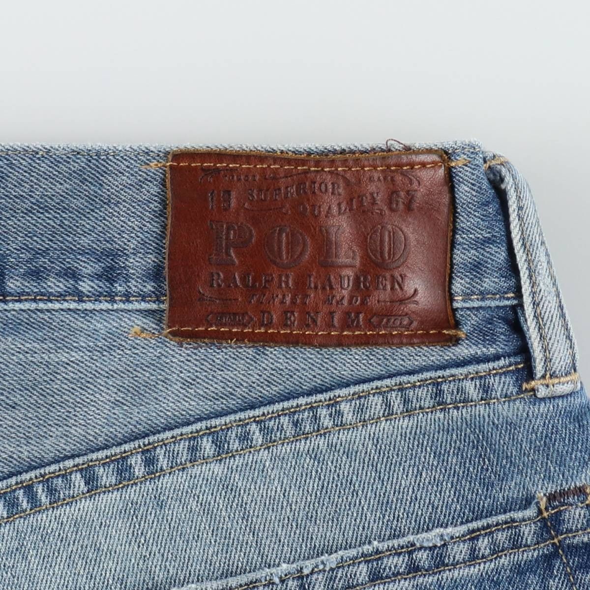 古着 ラルフローレン Ralph Lauren Polo Ralph Lauren カットオフ デニムショーツ ハーフパンツ ジョーツ メンズw36相当/eaa656892