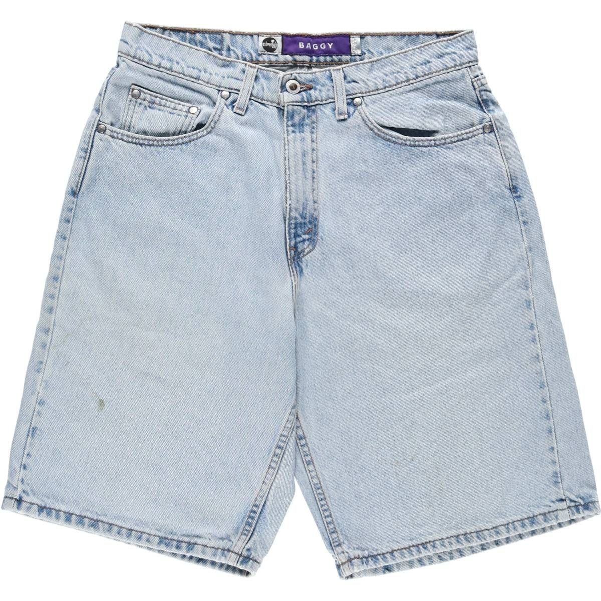 古着 90年代 リーバイス Levi's SILVER TAB シルバータブ BAGGY バギー デニムショーツ ハーフパンツ ジョーツ USA製/eaa656898