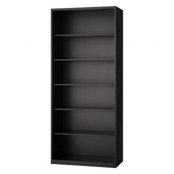 壁面収納家具/D:450・ブラックタイプ オープン H2100 棚板5枚付 ALPSブラック色 COM-UAO-B21