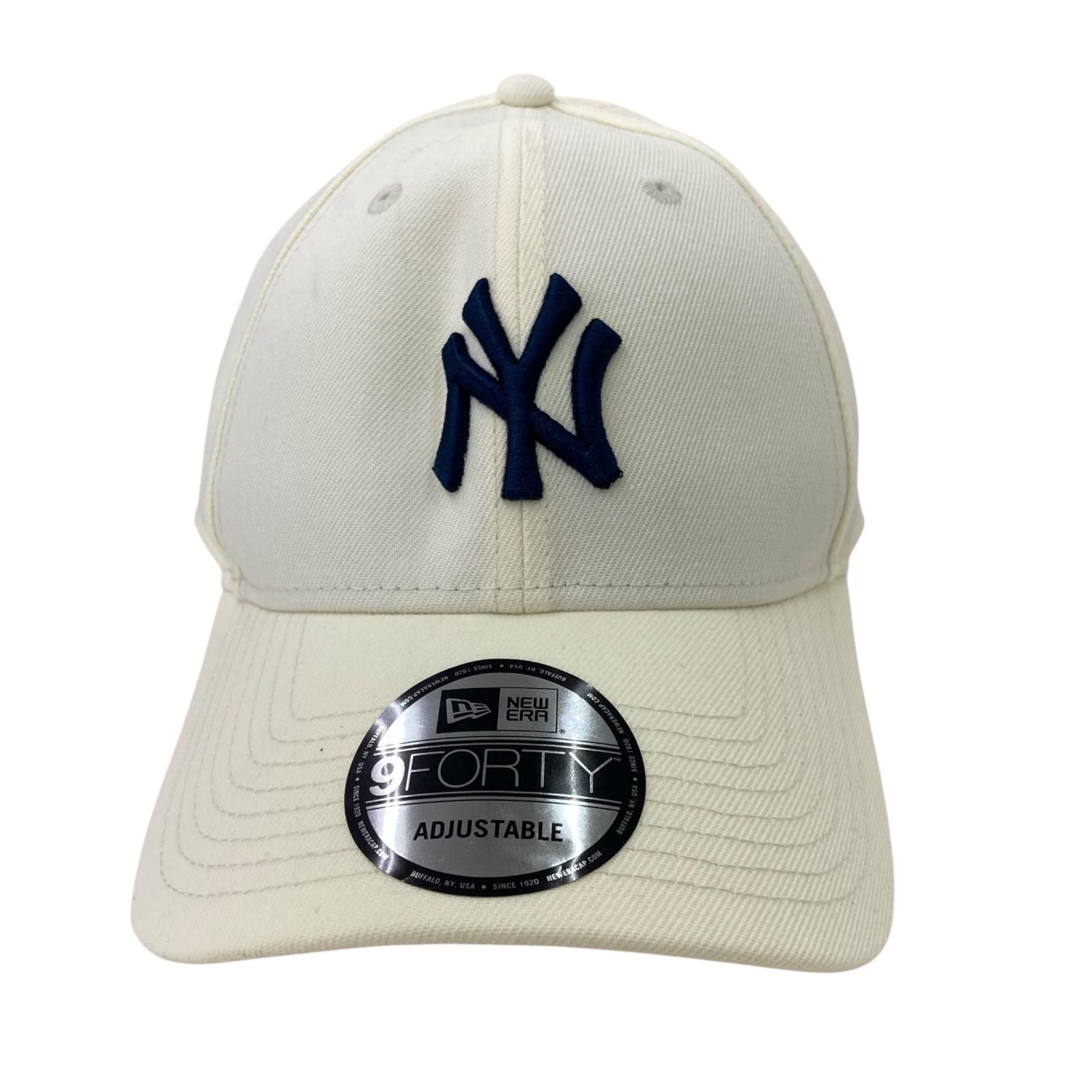 ホワイト 9FORTY キャップ 調整可能 186000 現状品 NEW ERA ニューエラ キャップ ADJUSTABLE ホワイト