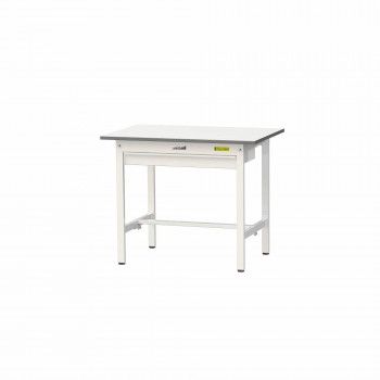 山金工業(YamaTec) SUP-960W-WW ワークテーブル150シリーズ 固定式 ワイド引き出し付 (H740mm) 900×600mm