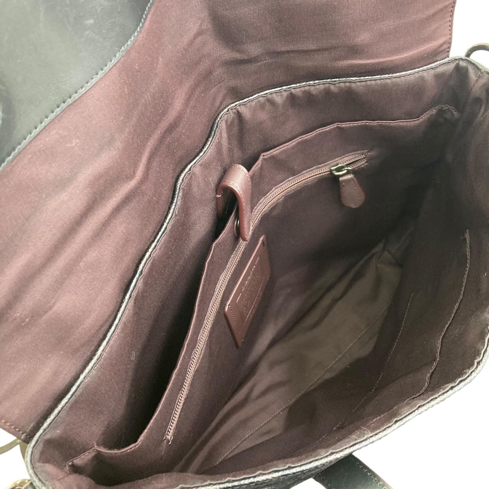 180053 現状品 COACH コーチ レザー ビジネスバッグ 2way 黒 メンズ