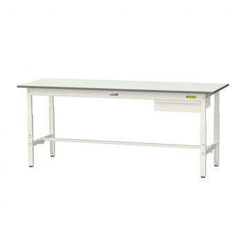 山金工業(YamaTec) SUPA-1860U-WW ワークテーブル 150シリーズ 高さ調整(H600~900mm)(キャビネット付き)