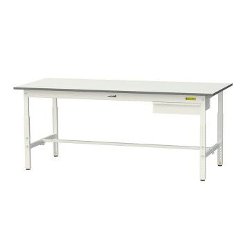 山金工業(YamaTec) SUPA-1875U-WW ワークテーブル 150シリーズ 高さ調整(H600~900mm)(キャビネット付き)