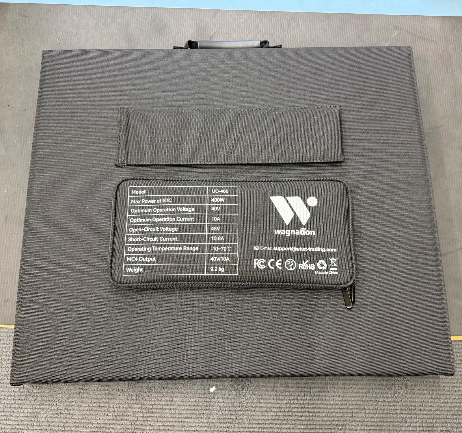 ソーラーパネル 400W 太陽光パネル 折りたたみ式 40VDC出力 10A