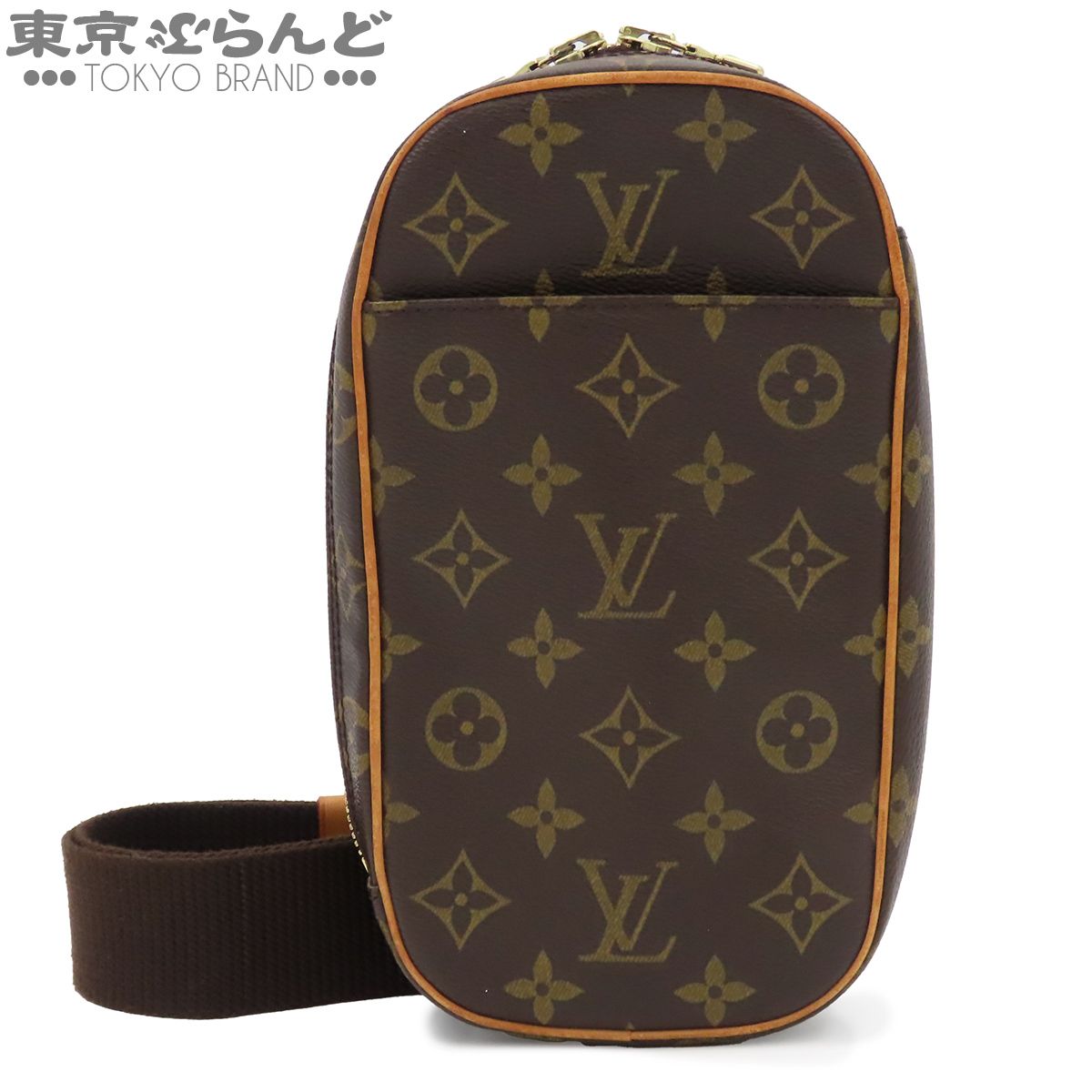 ルイヴィトン LOUIS VUITTON ポシェット ガンジュ M51870 ブラウン ゴールド金具 モノグラムキャンバス ボディバッグ ユニセックス 101864388 60,500円