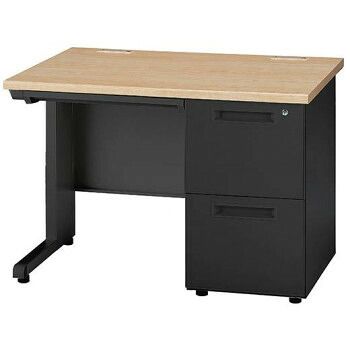 井上金庫販売 オフィス用テーブル W1000 2段右袖 B/ナチュラル GSD-B107-2R NA