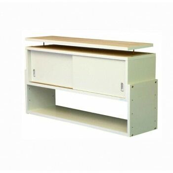 耐震収納上置き じしん作くん 幅86cm 奥行29cm 86-29 W・ホワイト