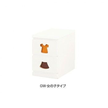 TRAINING KIDS CHEST おかたづけしたくなるチェスト 2杯 TSC-29L GW・女の子タイプ 11,689円