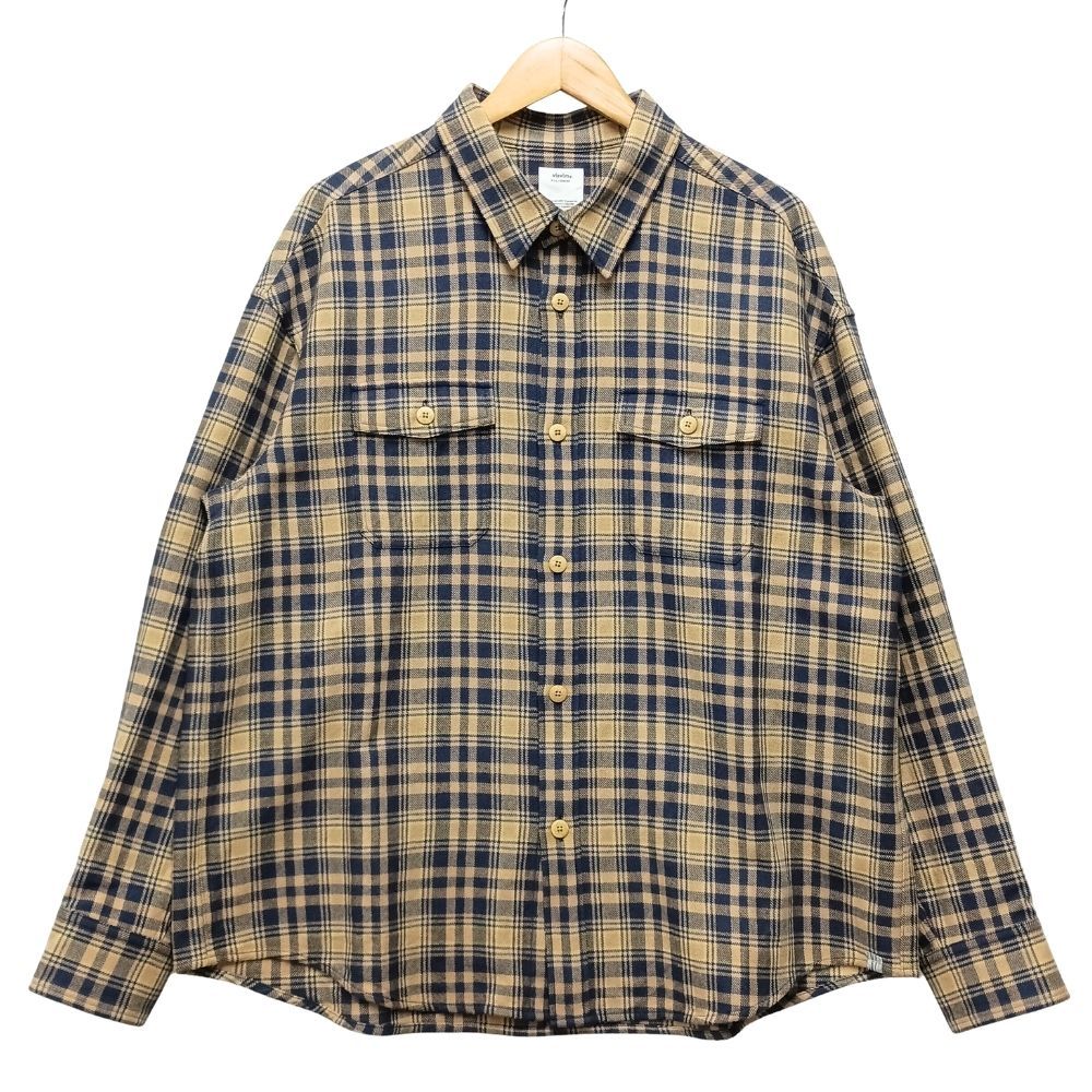 VISVIM ビズビム 26SS 品番 0126105011015 LUMBER CHECK L/S ランバー チェック 長袖シャツ ネイビー サイズ3 正規品 / 53736 VISVIM ビズビム 26SS 品番 0126105011015 LUMBER CHECK L/S ランバー