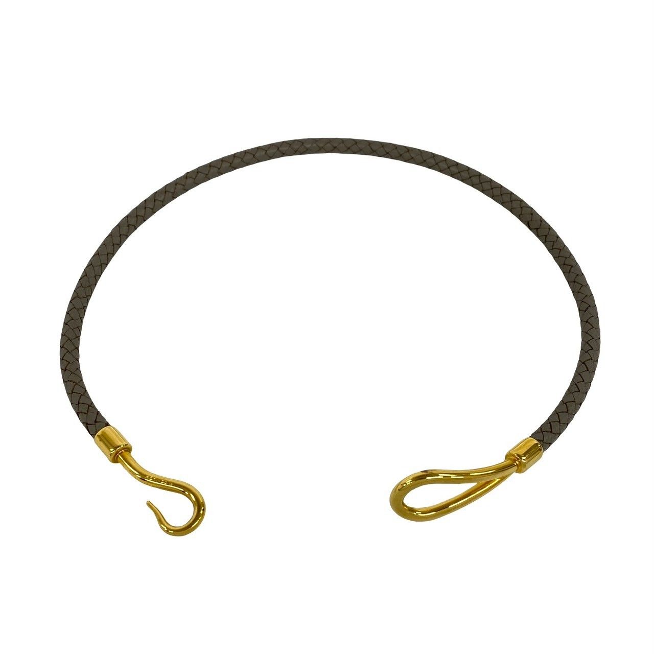 エルメス ジャンボチョーカー レザー GP 箱付 1014 極美品 エルメス 