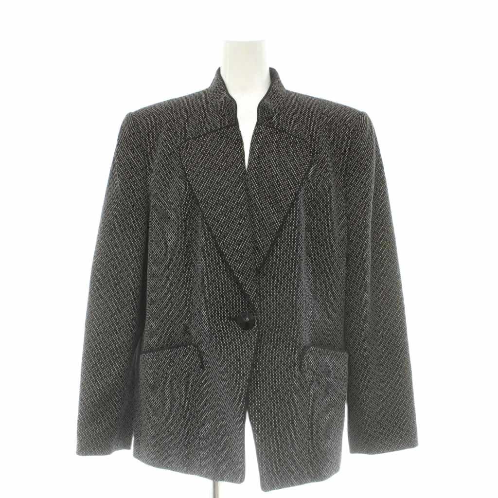 ジバンシィ GIVENCHY GLAMOUR ジャケット ドット 1B ウール シルク混 