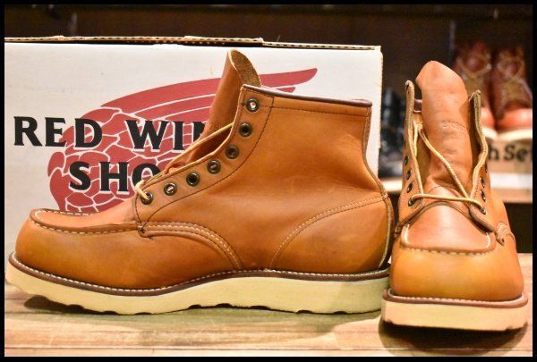 【9.5E DEAD サイド羽タグ 99年】レッドウィング 875 アイリッシュセッター 赤茶 オロイジナル モックトゥ ブーツ redwing HOPESMORE【GP843】