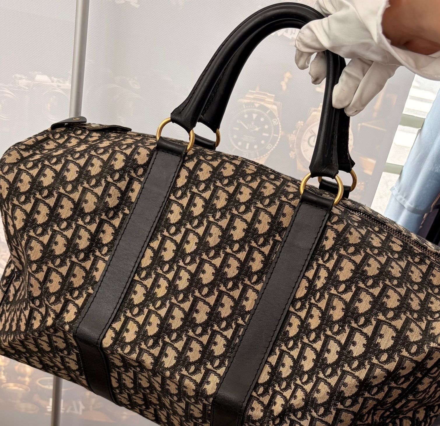 Dior ⭐︎ トロッター柄ボストンバッグ(中) ヴィンテージ Christian Dior ディオール トロッター ボストンバッグ ヴィンテージ
