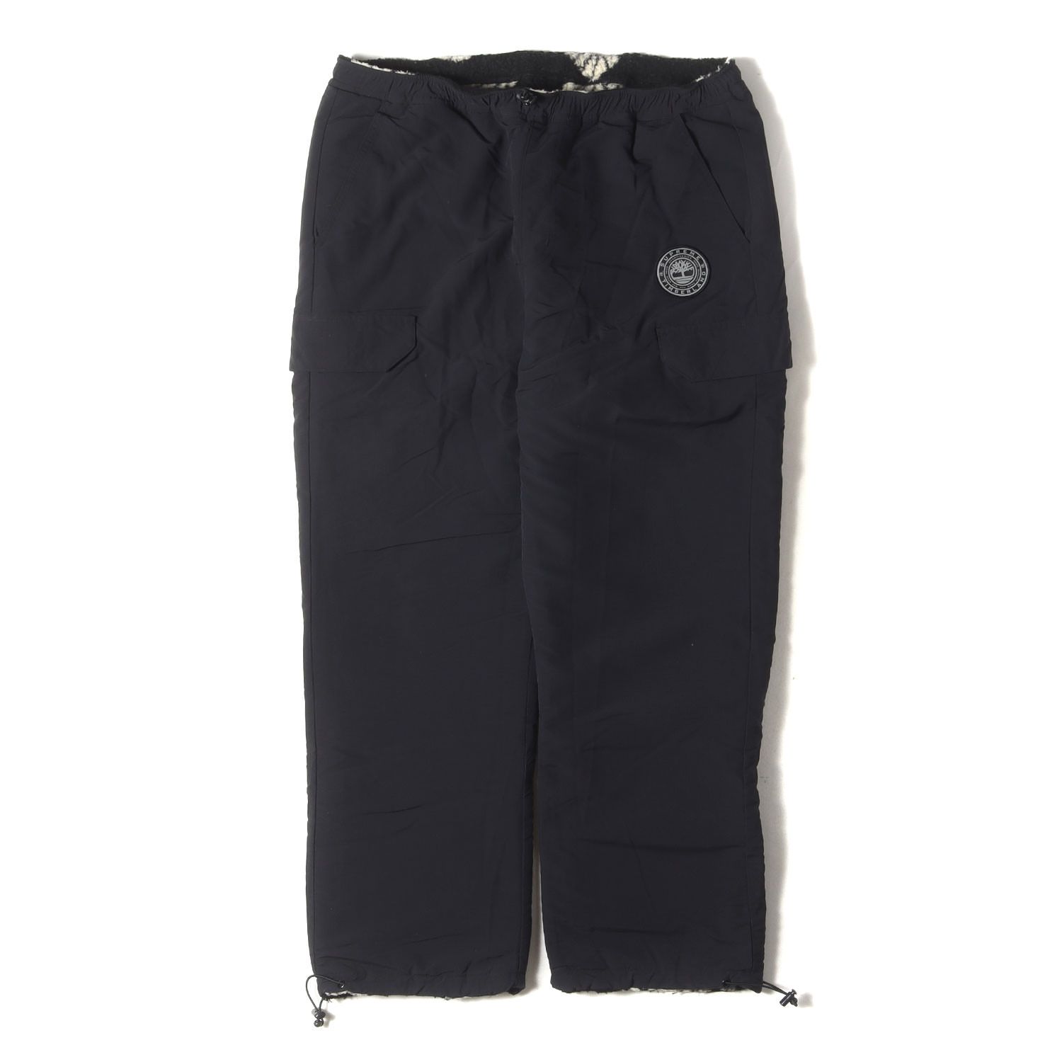 Supreme シュプリーム パンツ ブラック 黒 サイズ:L 21AW Timberland リップストップ×フリースボア リバーシブル パンツ Reversible Ripstop Pant ボトムス ズボン コラボ【メンズ】【中古】 Supreme シュプリーム パンツ ブラック 黒 サイズ:L 21AW Timberland