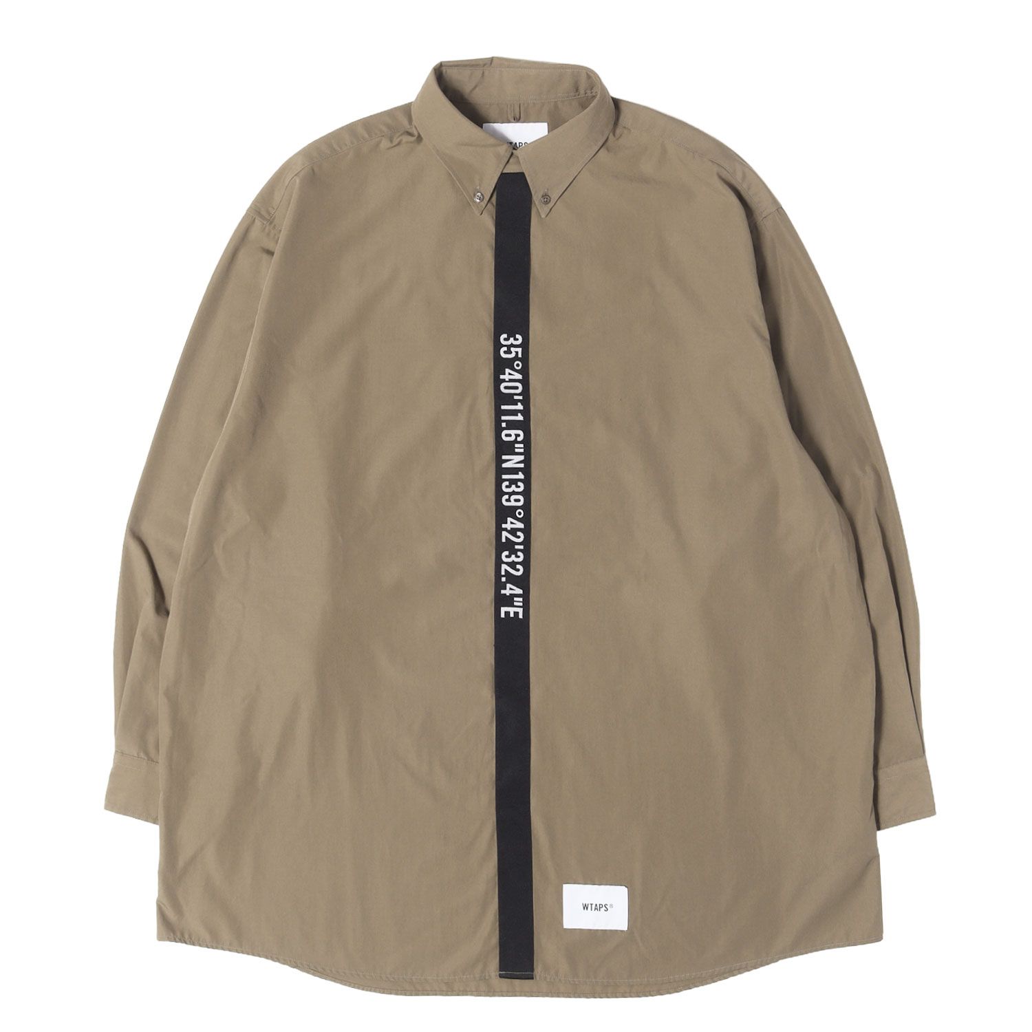 WTAPS ダブルタップス シャツ オリーブドラブ サイズ:L 22AW GPSロゴ