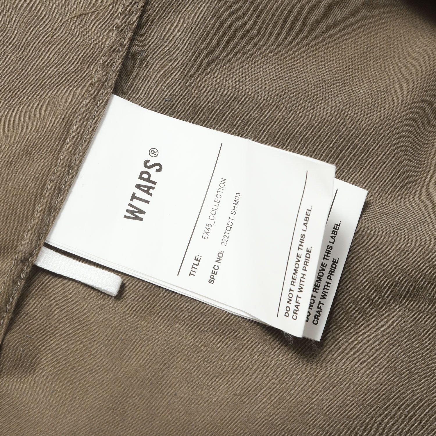 WTAPS ダブルタップス シャツ オリーブドラブ サイズ:L 22AW GPSロゴ