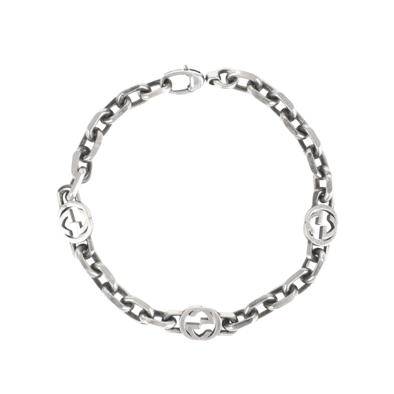 GUCCI　インターロッキング　ブレスレット　19号 GUCCI グッチ ブレスレット サイズ:19 インターロッキングG