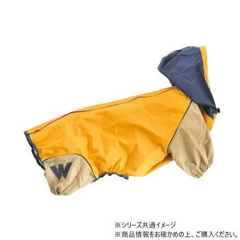 ドッグウェア フルカバーレインコート JコートB マスタード コーギー用 SS 2220F102