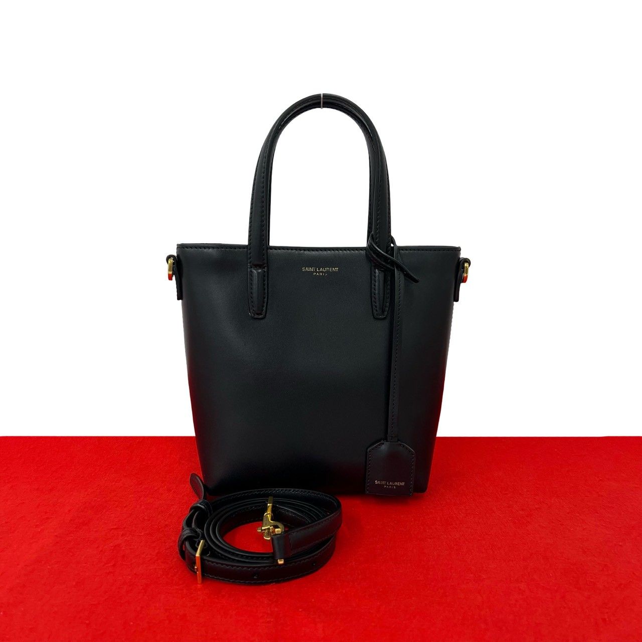 極 美品 SAINT LAURENT PARIS サンローランパリ トイ ショッピング 