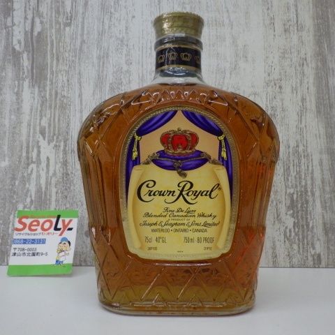 古酒ウイスキーCrown750ml未開栓の出品です。 クラウン ローヤル ウイスキー 750ml 未開栓 古酒 - メルカリ