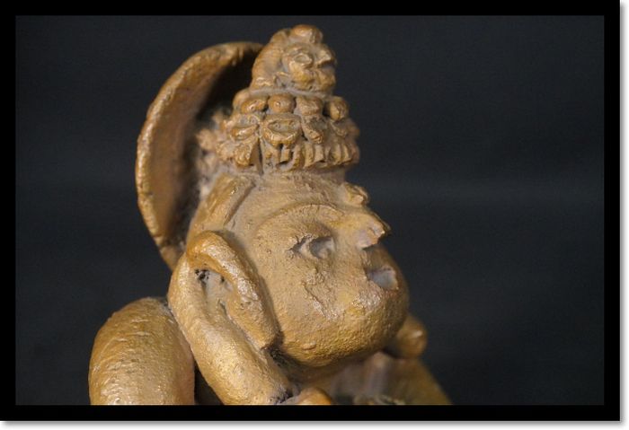 工芸品 清水公照 泥仏 ブロンズ 仏像 観音様 工芸品 重量約1.1