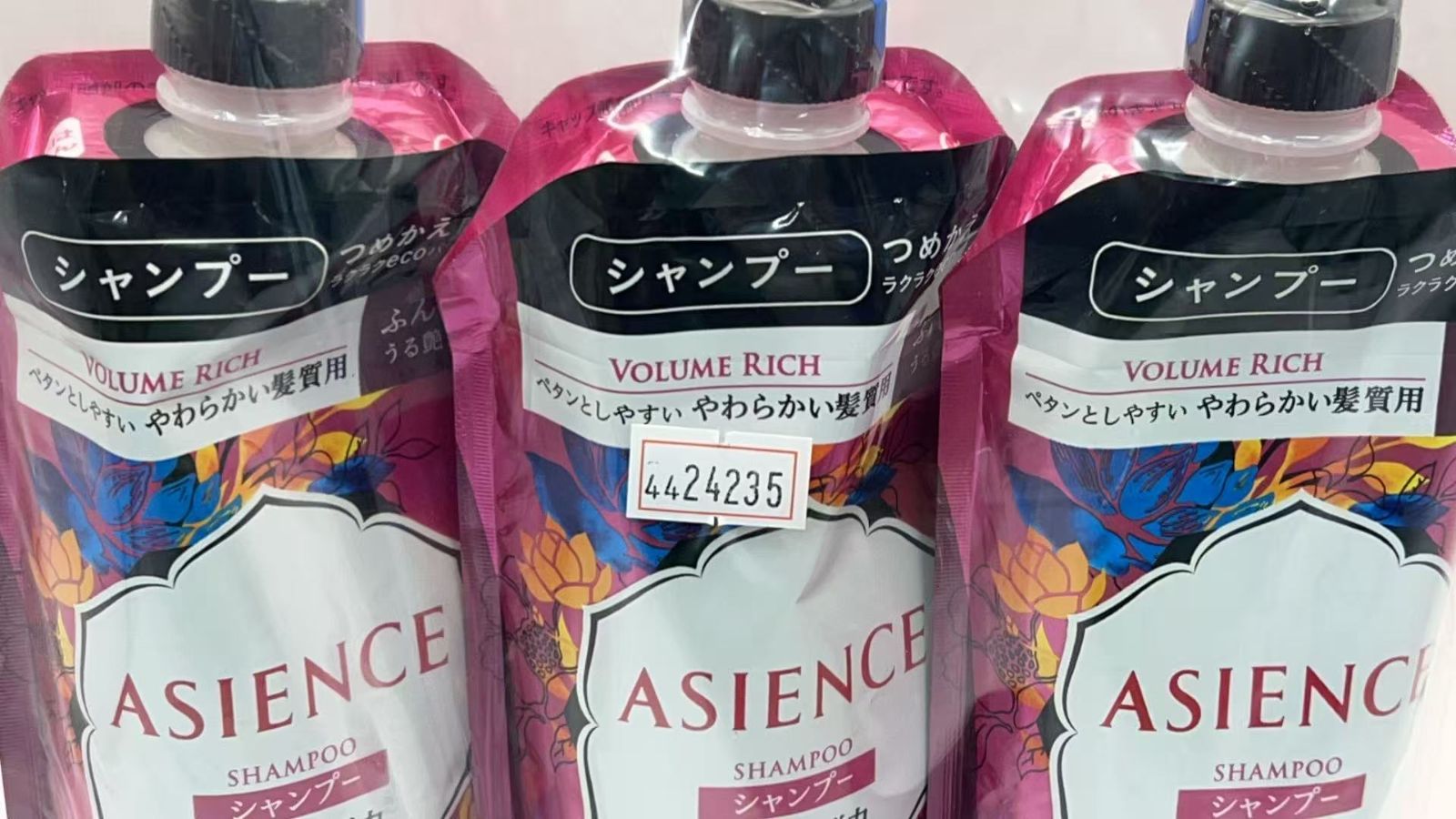 アジエンス ふんわり弾力タイプ シャンプー つめかえ 340ml × 3