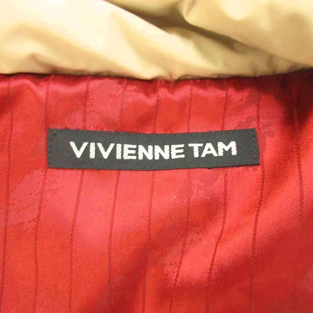 ヴィヴィアンタム VIVIENNE TAM 中綿コート 0 ベージュ 中綿入り