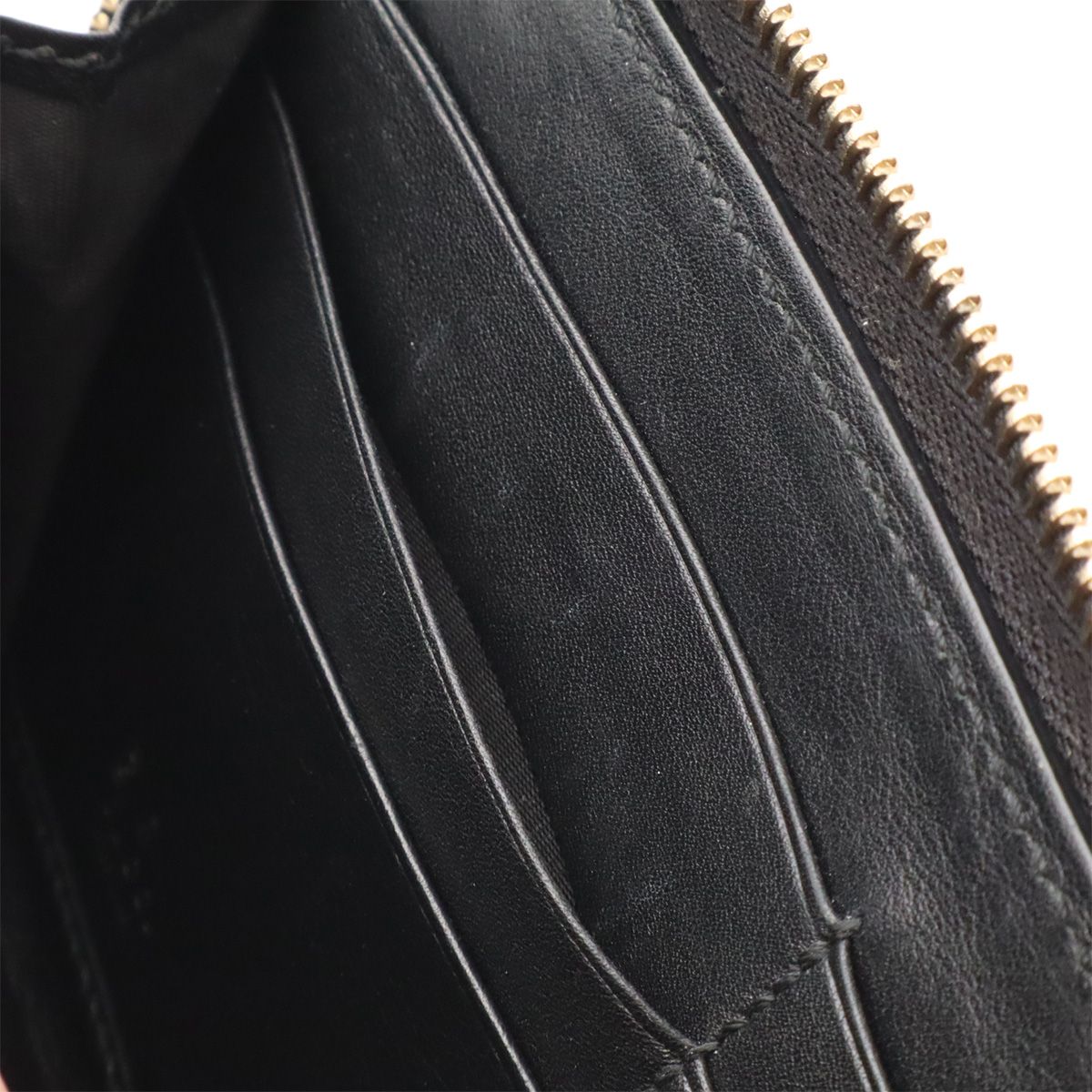 GUCCI グッチ マイクログッチシマ ラウンドファスナー 長財布
