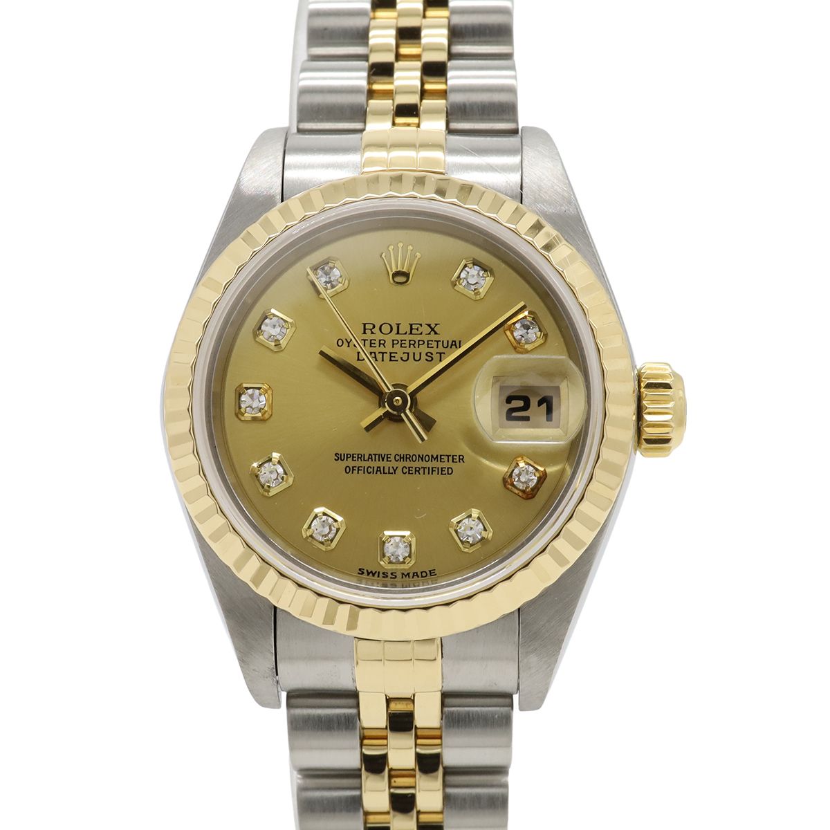 ROLEX ロレックス デイトジャスト 79173G シャンパン文字盤 SS K18YG