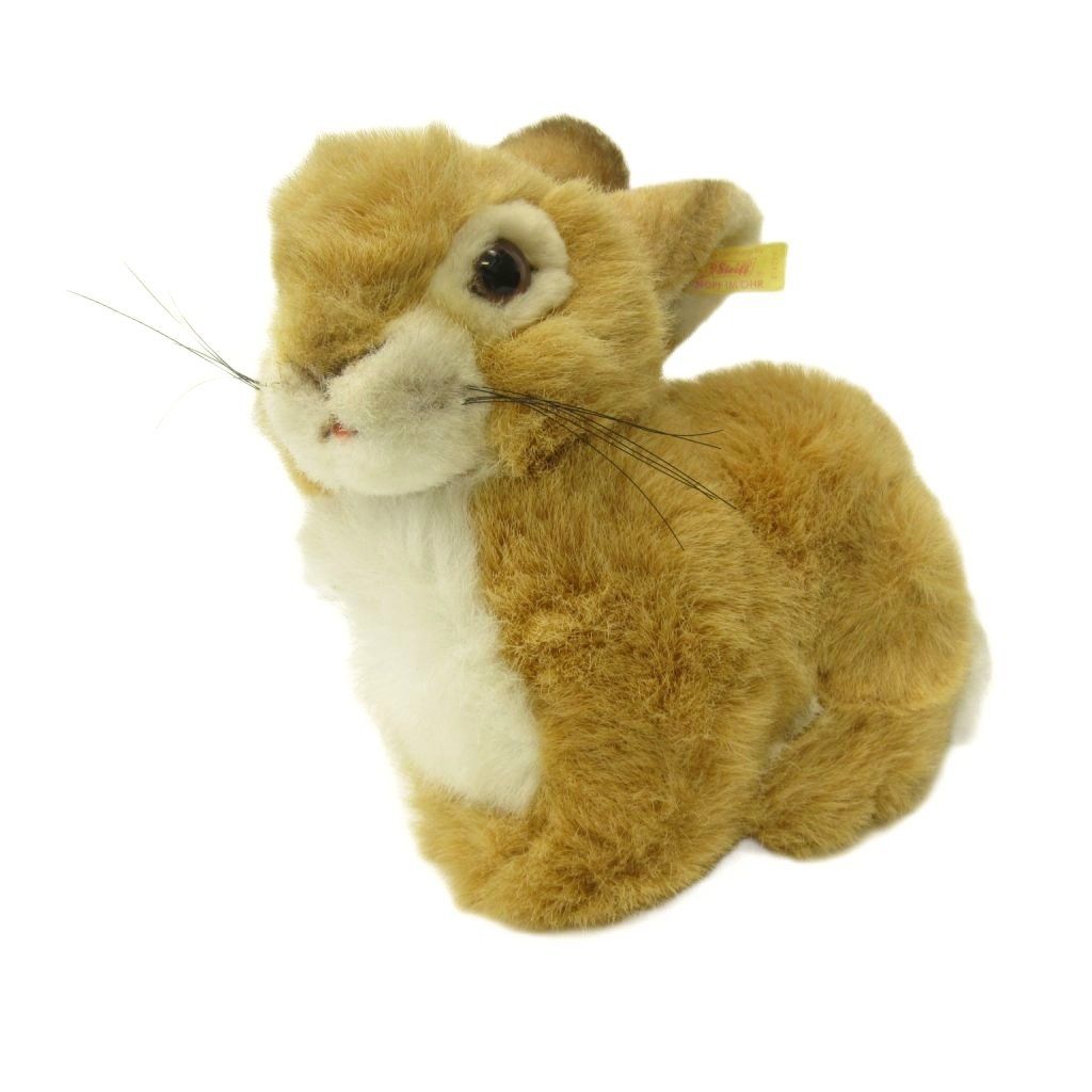 シュタイフ/Steiff うさぎ　ぬいぐるみ　二点 シュタイフ Steiff うさぎ ぬいぐるみ ホビー ドイツ製 ベージュ 白