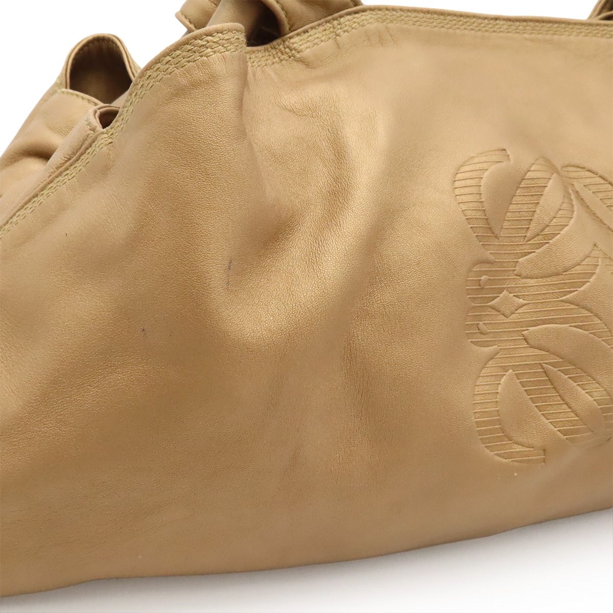 ロエベ ハンドバッグ/セミショルダーバッグ LOEWE シャンパンゴールド 
