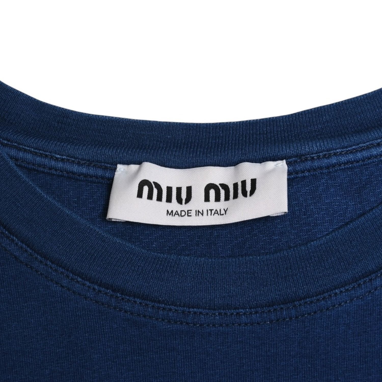 MIU MIU ミュウミュウ コットン ジャージーロングスリーブ Tシャツ