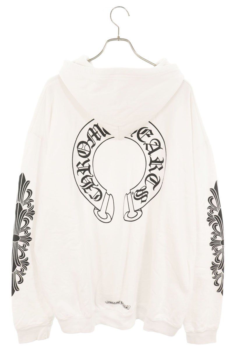 クロムハーツ SWTSHRT HD ZIP 袖フローラルホースシュープリント