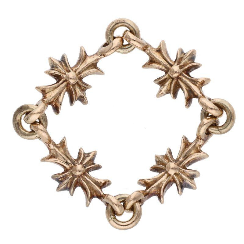 クロムハーツ 22K RING TNY E CH PLS/タイニーECHプラス ゴールド