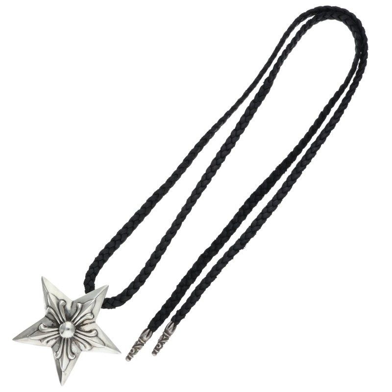 クロムハーツ  LARGE STAR/ラージスターペンダント シルバーネックレス メンズ クロムハーツ LARGE STAR/ラージスターペンダント シルバーネックレス