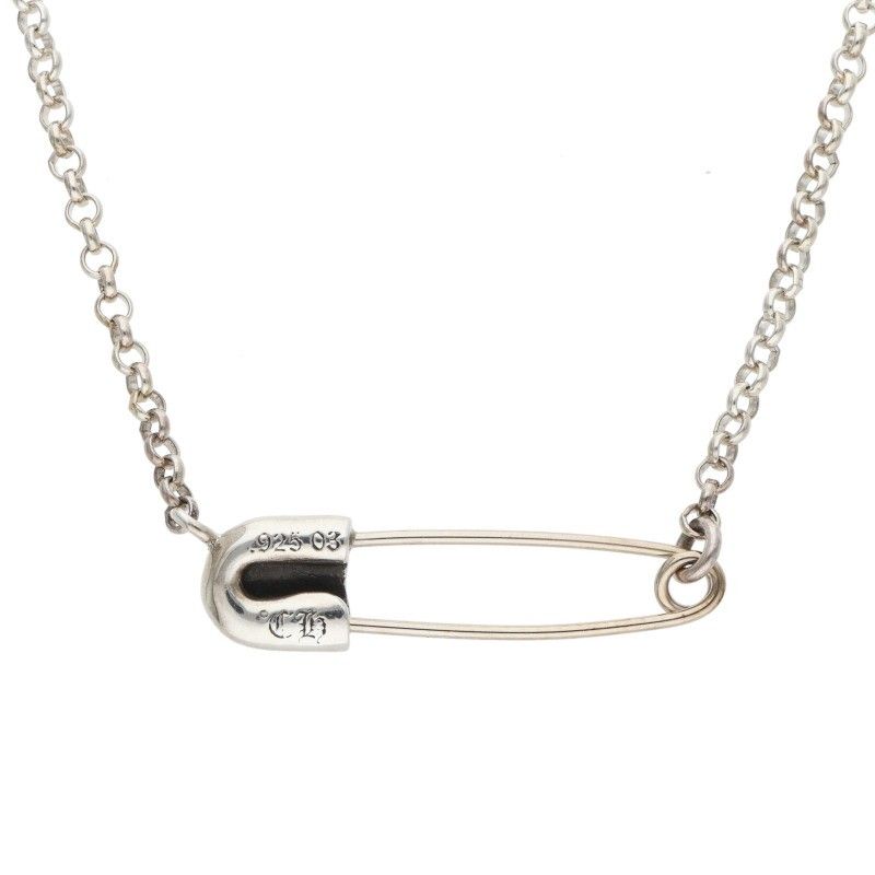 クロムハーツ SAFETY PIN R16 セーフティピンロールチェーン シルバー