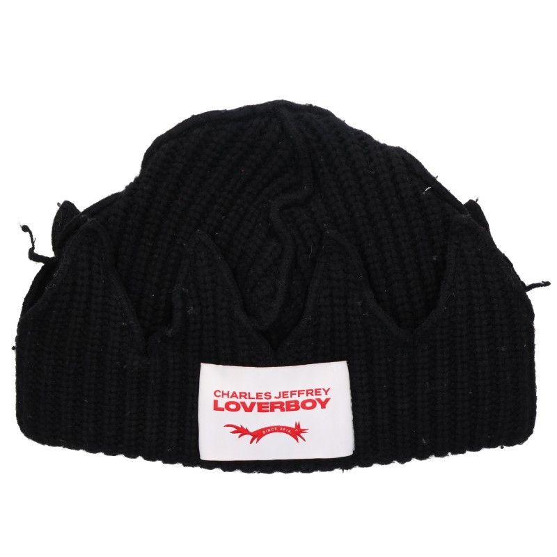 チャールズジェフリーラバーボーイ CHUNKY CROWN BEANIE デザイン