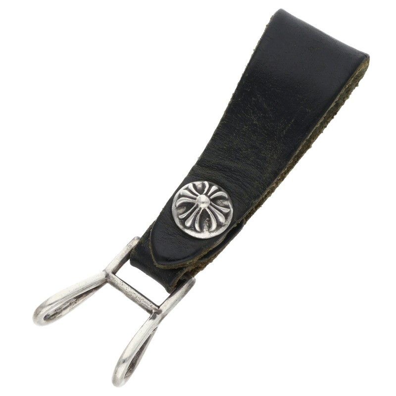 クロムハーツ BELT LOOP クロスボールボタンレザーベルトループ メンズ