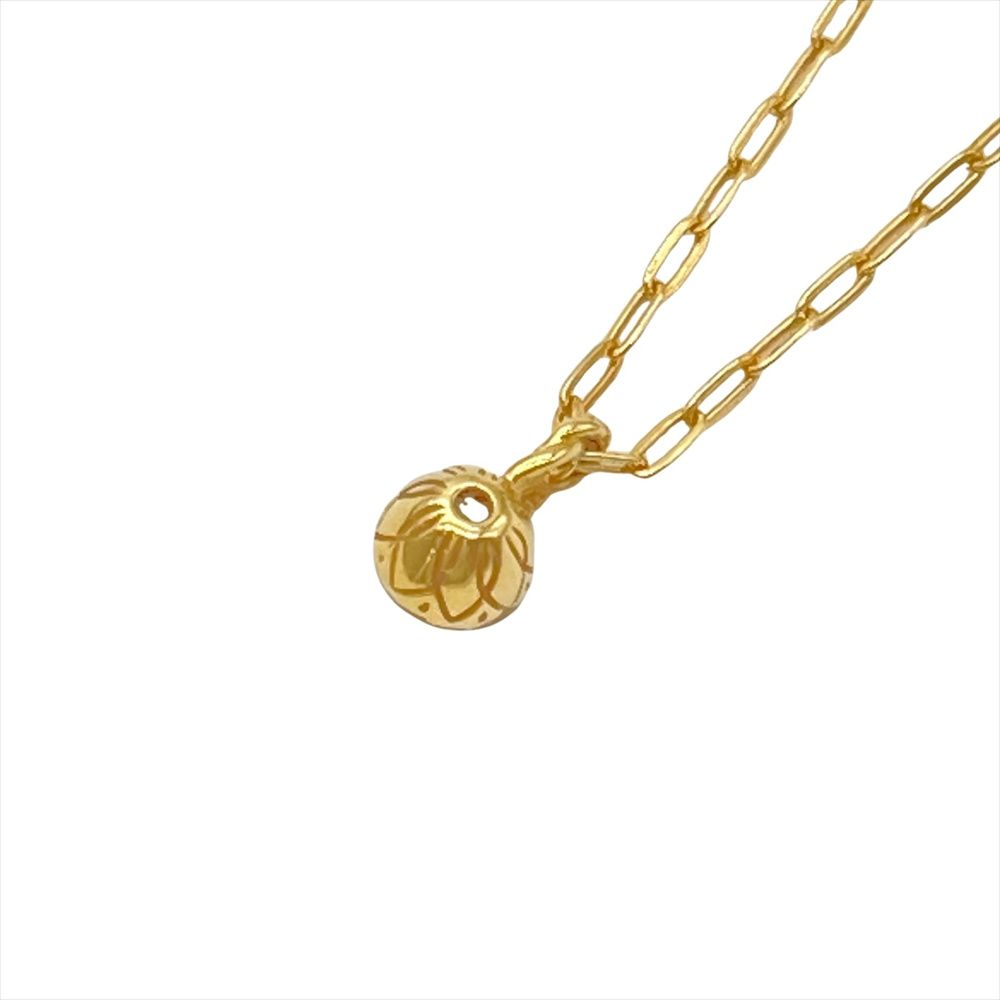 アガット agete 1Pダイヤ ネックレス ダイヤモンド 0.1ct K18YG 0.9g