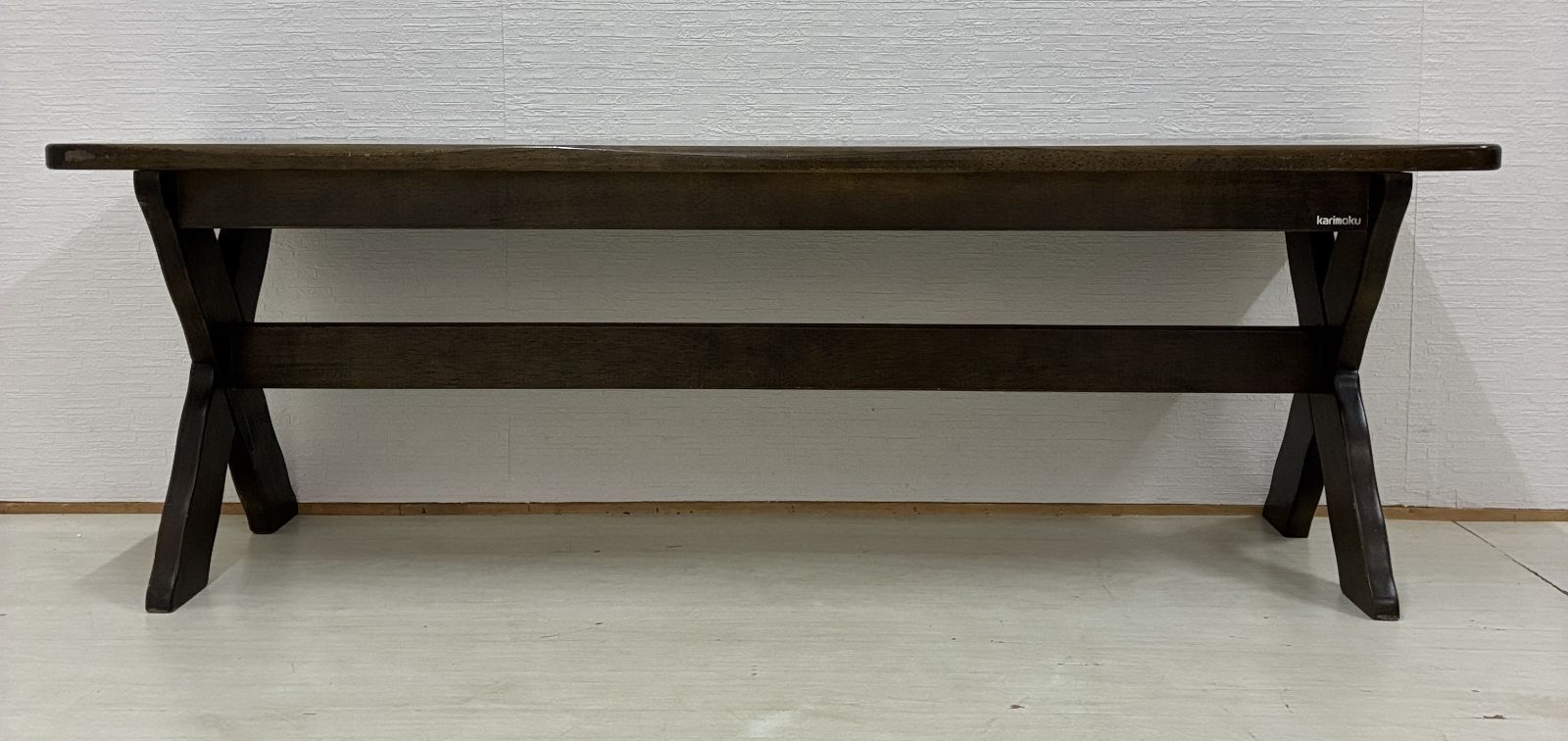 カリモク】ルスティック RUSTIC ベンチ 椅子 ダイニングチェア 木製