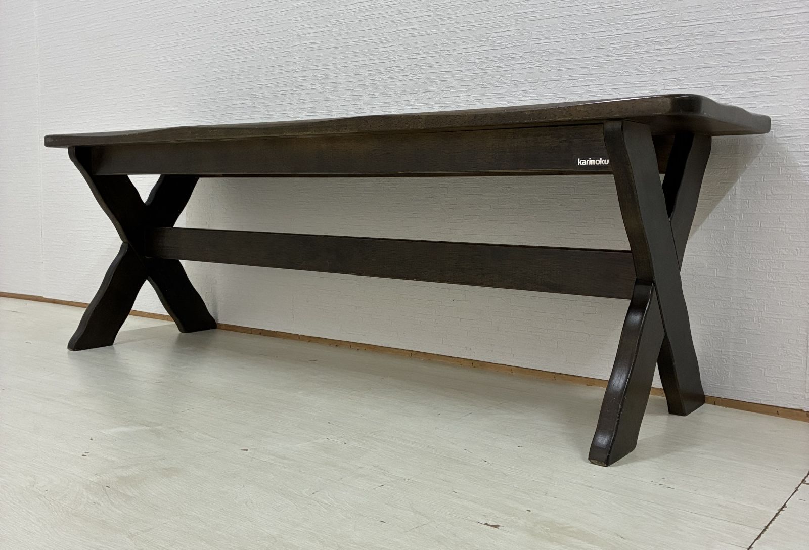 カリモク】ルスティック RUSTIC ベンチ 椅子 ダイニングチェア 木製